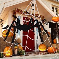 ( New ) Spider Webs Halloween Decorations, 16 FT