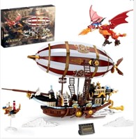 $92 Steampunk Airship Building Toy Set- Ages