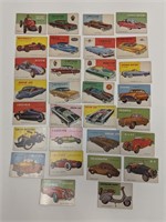 Lot of 30 Vintage Cars Magazine Auto Trading Cards