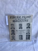 Vintage Finger Print Magazine