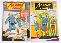 (2) VINTAGE DC ACTION COMICS