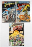 (3) VINTAGE DC COMICS FEATURING SUPERMAN