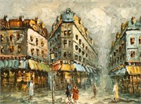 Impressionist Street Scene, Caroline Burnett.