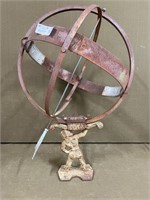 Vintage Armillary Atlas Sundial