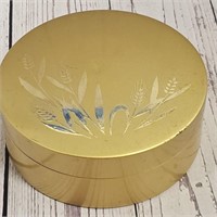 Vintage Otagiri gold lacquerware 5 coasters in