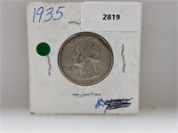 1935 90% Silv Wash Quarter