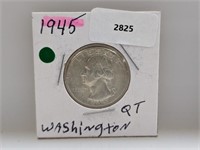 1945 90% Silv Wash Quarter