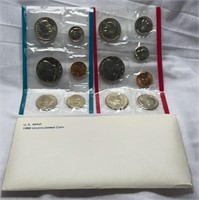 Of) uncirculated 1980 US mint set