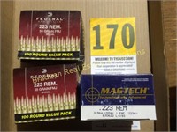 FEDERAL .223 55GR. FMJ 100RD BOXES