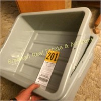 2 PLASTIC TOTES