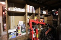 Shelf lot items pictured from door to door include