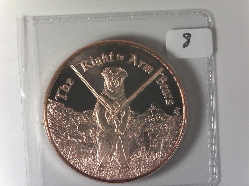The Right to Arm Bears Copper Round