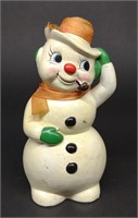 Vintage Japan Smokey The Snowman Christmas Figure