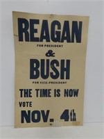 Reagan & Bush Political Poster
