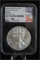 2015-W MS69 West Point 1oz .999 Silver Eagle