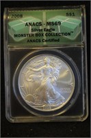 2008 1oz .999 Pure Silver Eagle