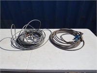 TWO LENGHTS OF CABLES / HOOKS