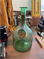 Blown Glass Wine Bottle