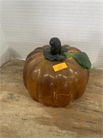 Vintage hand blown glass pumpkin