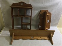 Wood Shelving, Wall Displays