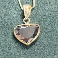 $1490 14K  Black Diamond(2.1ct) Pendant
