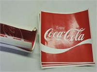 12 Enjoy Coca-Cola Decals, 6" x 6"