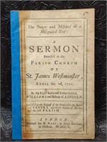 Printed Copy of Sermon From Year 1710 London