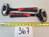 2 Husky 3lb. Drilling Hammers