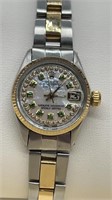 Rolex day just 18k pearl MOP automatic 26mm SS