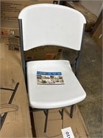 Lifetime white folding chairs 4 ct