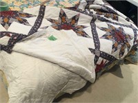 hand stitched quilt