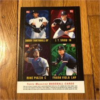 1993 Topps MLB Uncut Promo Baseball Trading Cards