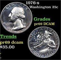 Proof 1976-s Washington Quarter 25c Grades GEM++ P