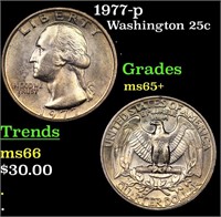 1977-p Washington Quarter 25c Grades GEM+ Unc