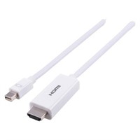 Philips 6' Mini DisplayPort-HDMI Cable - White