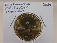 2024 King Charles I I I First Strike Loonie