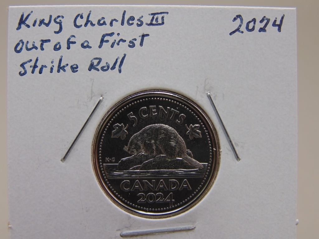 2024 King Charles I I I First Strike Nickel