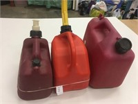 3 - 5 & 9L Jerry Gas Cans