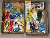 Artificial fishing bait, and supplies