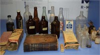 Antique Patent Medicine Bottles, Vintage Soda