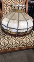 Stain Glass Hanging Lamp *Estate Barn Find