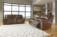 Ashley U766 Jayron LEATHER Rec' Sofa & Love Seat