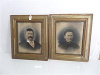Lot (2) Early Pictures w/ Frames