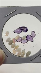 18 Genuine Amethyst and Opals