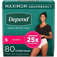 Depend Protection Women's Underwear  S 80Ct