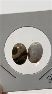 Pair of Unique Agate Stones