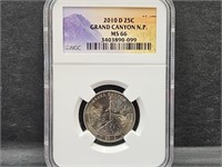 2010 D Grand Canyon Quarter  Graded MS66