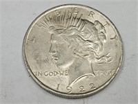 1922 D Peace Silver Dollar Coin