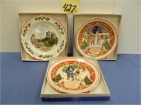 (3) Christmas Plates