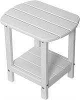 WFF8162  NALONE Adirondack Side Table 16.5" White